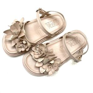 Zara Girls Floral Strap Sandals, Size EU 30 (US 12)